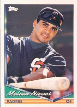 #307 Melvin Nieves - San Diego Padres - 1994 Topps Baseball