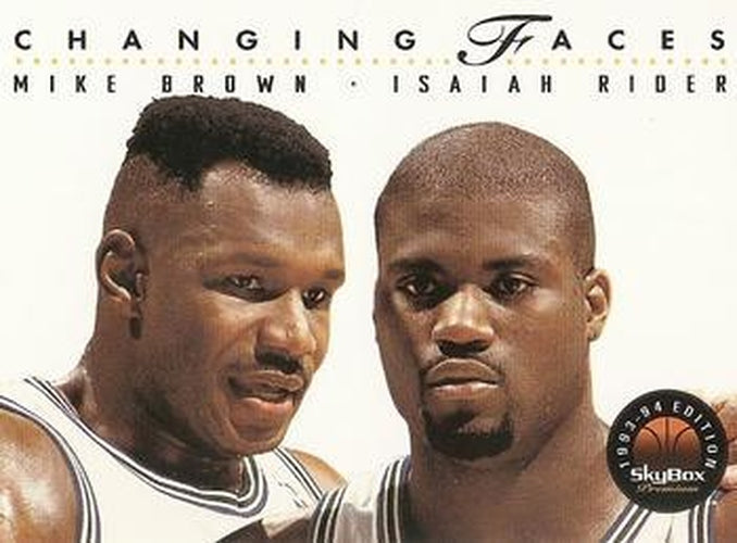 #307 Mike Brown / Isaiah Rider - Minnesota Timberwolves - 1993-94 SkyBox Premium Basketball