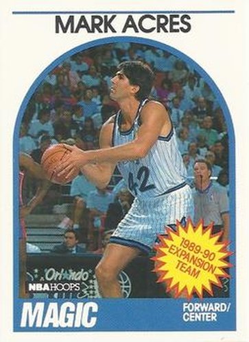#307 Mark Acres - Orlando Magic - 1989-90 Hoops Basketball