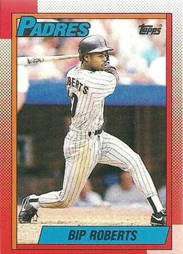 #307 Bip Roberts - San Diego Padres - 1990 Topps Baseball