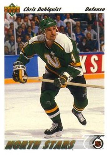 #307 Chris Dahlquist - Minnesota North Stars - 1991-92 Upper Deck Hockey