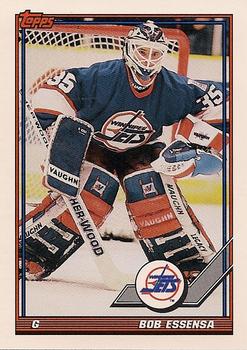 #307 Bob Essensa - Winnipeg Jets - 1991-92 Topps Hockey