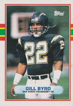 #307 Gill Byrd - San Diego Chargers - 1989 Topps Football