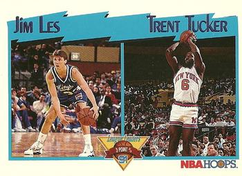 #307 Jim Les / Trent Tucker - Sacramento Kings / New York Knicks - 1991-92 Hoops Basketball