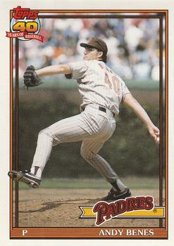 #307 Andy Benes - San Diego Padres - 1991 O-Pee-Chee Baseball