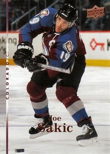 #307 Joe Sakic - Colorado Avalanche - 2007-08 Upper Deck Hockey