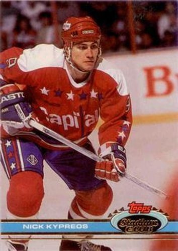 #307 Nick Kypreos - Washington Capitals - 1991-92 Stadium Club Hockey