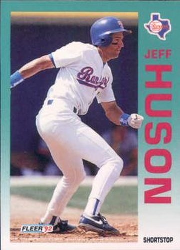 #308 Jeff Huson - Texas Rangers - 1992 Fleer Baseball