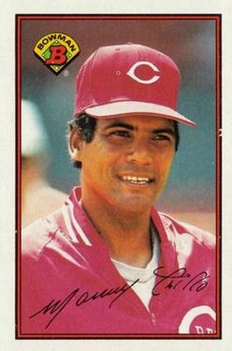 #308 Manny Trillo - Cincinnati Reds - 1989 Bowman Baseball