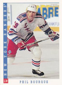 #308 Phil Bourque - New York Rangers - 1993-94 Score Canadian Hockey