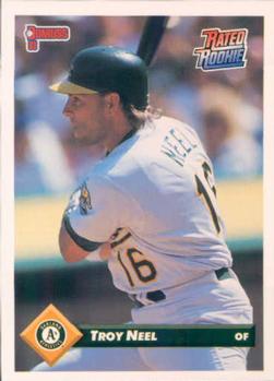 #308 Troy Neel - Oakland Athletics - 1993 Donruss Baseball