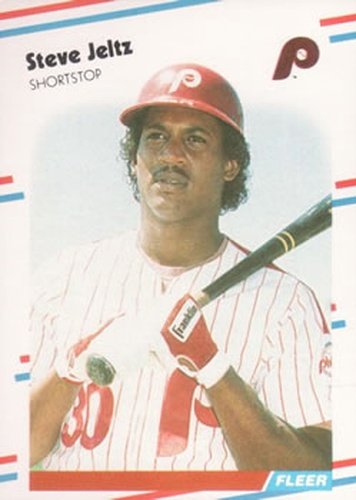 #308 Steve Jeltz - Philadelphia Phillies - 1988 Fleer Baseball