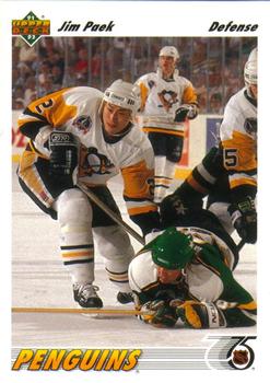 #308 Jim Paek - Pittsburgh Penguins - 1991-92 Upper Deck Hockey