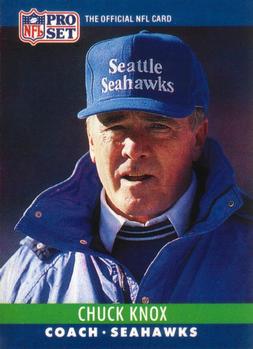 #308 Chuck Knox - Seattle Seahawks - 1990 Pro Set Football