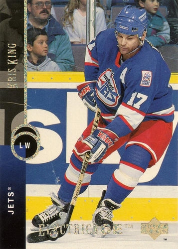 #308 Kris King - Winnipeg Jets - 1994-95 Upper Deck Hockey - Electric Ice