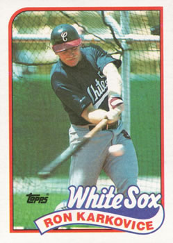 #308 Ron Karkovice - Chicago White Sox - 1989 Topps Baseball