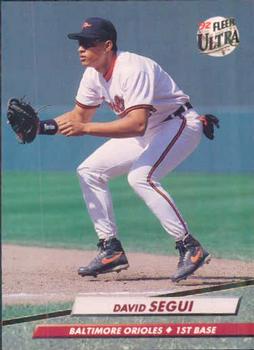 #308 David Segui - Baltimore Orioles - 1992 Ultra Baseball