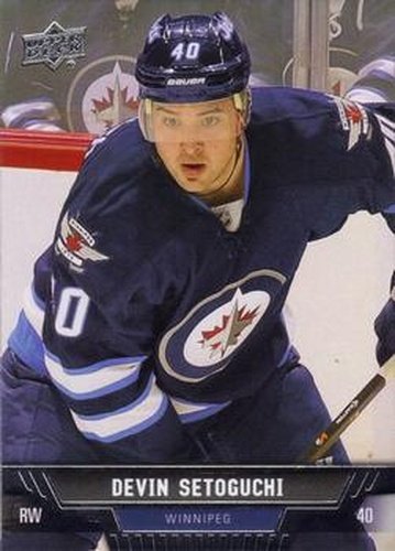 #308 Devin Setoguchi - Winnipeg Jets - 2013-14 Upper Deck Hockey
