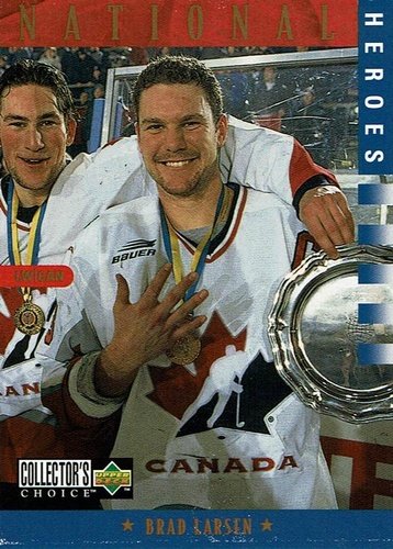 #308 Brad Larsen - Canada - 1997-98 Collector's Choice Hockey