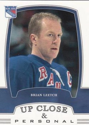 #308 Brian Leetch - New York Rangers - 2002-03 Be a Player First Edition Hockey