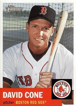 #308 David Cone - Boston Red Sox - 2002 Topps Heritage Baseball