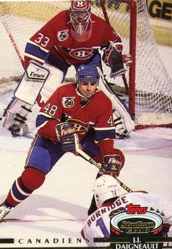#308 J.J. Daigneault - Montreal Canadiens - 1992-93 Stadium Club Hockey