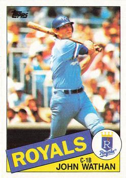 #308 John Wathan - Kansas City Royals - 1985 Topps Baseball