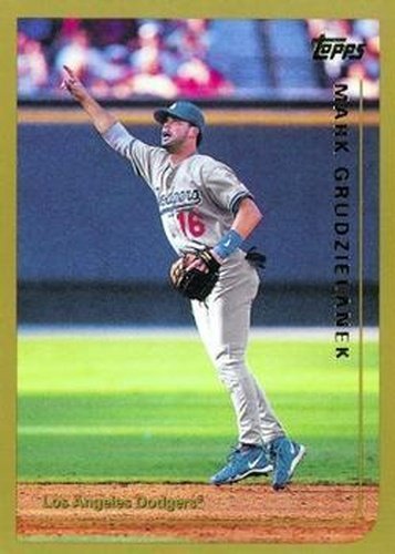 #308 Mark Grudzielanek - Los Angeles Dodgers - 1999 Topps Baseball