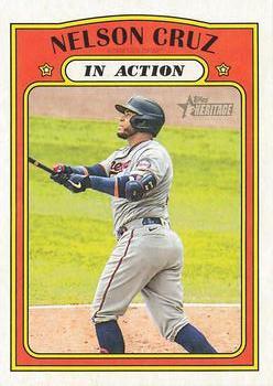 #308 Nelson Cruz - Minnesota Twins - 2021 Topps Heritage Baseball