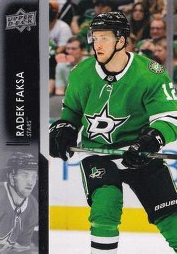 #308 Radek Faksa - Dallas Stars - 2021-22 Upper Deck Hockey