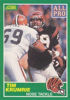 #308 Tim Krumrie - Cincinnati Bengals - 1989 Score Football