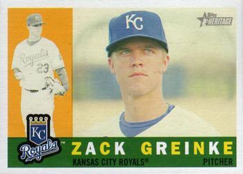 #308 Zack Greinke - Kansas City Royals - 2009 Topps Heritage Baseball