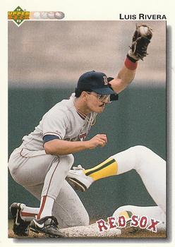 #308 Luis Rivera - Boston Red Sox - 1992 Upper Deck Baseball