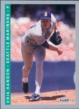 #308 Erik Hanson - Seattle Mariners - 1993 Fleer Baseball