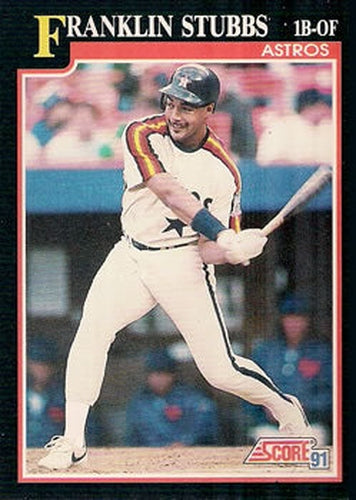 #308 Franklin Stubbs - Houston Astros - 1991 Score Baseball