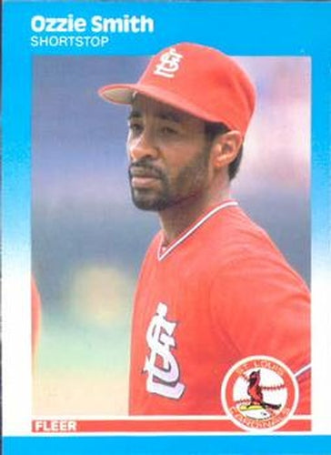 #308 Ozzie Smith - St. Louis Cardinals - 1987 Fleer Baseball