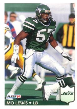 #308 Mo Lewis - New York Jets - 1992 Fleer Football