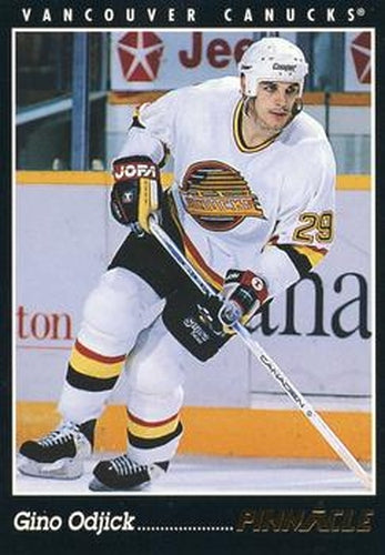 #308 Gino Odjick - Vancouver Canucks - 1993-94 Pinnacle Hockey