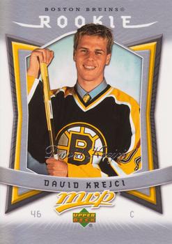 #308 David Krejci - Boston Bruins - 2007-08 Upper Deck MVP Hockey