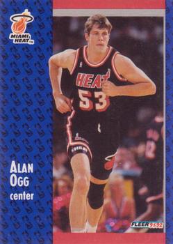 #308 Alan Ogg - Miami Heat - 1991-92 Fleer Basketball