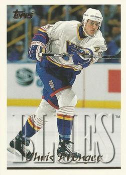 #308 Chris Pronger - St. Louis Blues - 1995-96 Topps Hockey