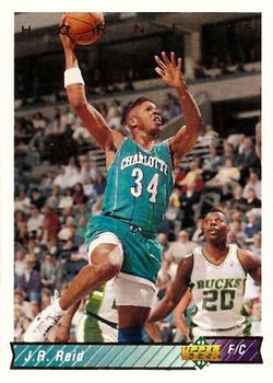 #308 J.R. Reid - Charlotte Hornets - 1992-93 Upper Deck Basketball