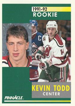 #308 Kevin Todd - New Jersey Devils - 1991-92 Pinnacle Hockey