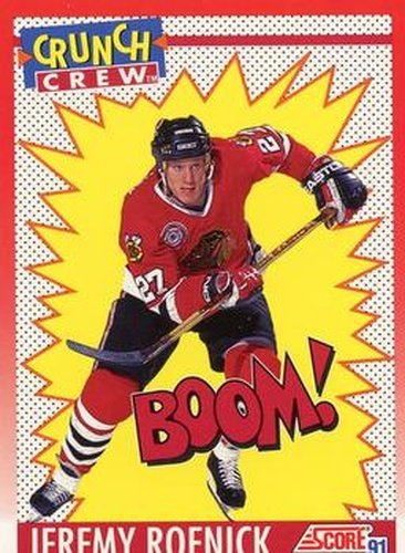 #309 Jeremy Roenick - Chicago Blackhawks - 1991-92 Score Canadian Hockey