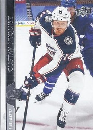 #309 Gustav Nyquist - Columbus Blue Jackets - 2020-21 Upper Deck Hockey