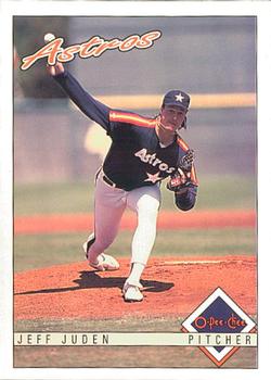 #309 Jeff Juden - Houston Astros - 1993 O-Pee-Chee Baseball