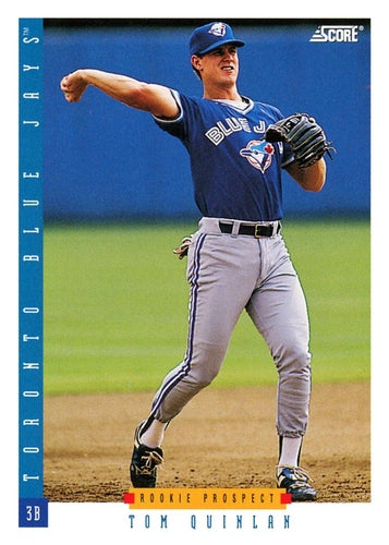 #309 Tom Quinlan - Toronto Blue Jays - 1993 Score Baseball