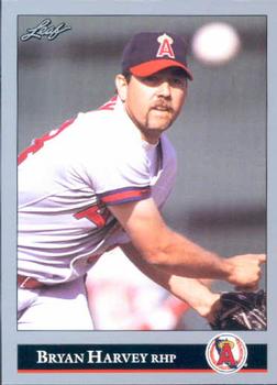 #309 Bryan Harvey - California Angels - 1992 Leaf Baseball