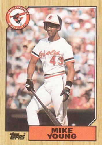 #309 Mike Young - Baltimore Orioles - 1987 Topps Baseball