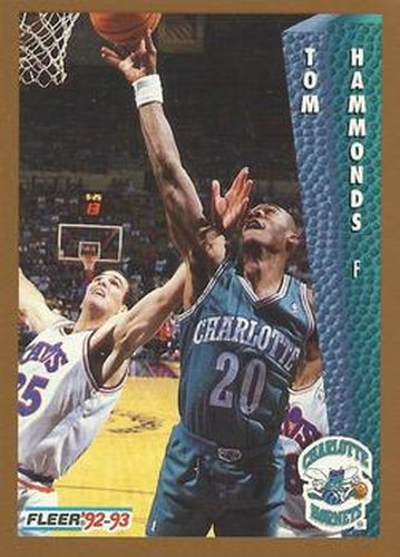 #309 Tom Hammonds - Charlotte Hornets - 1992-93 Fleer Basketball